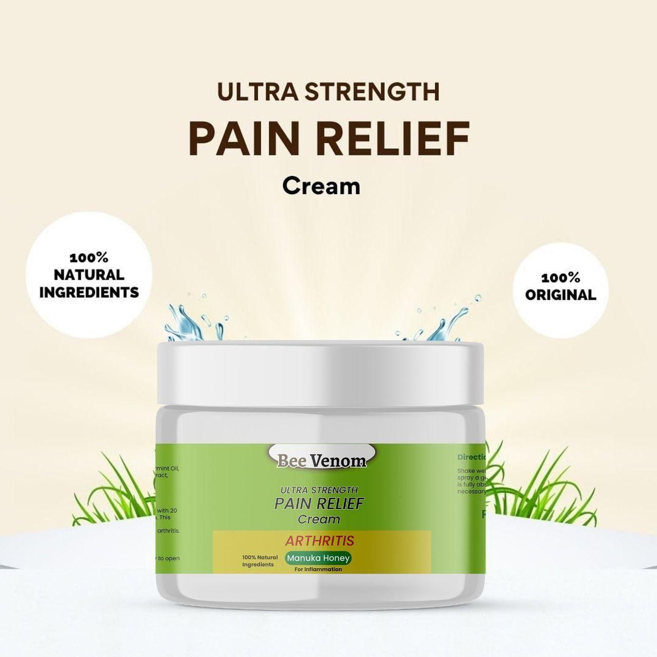 Bee Venom Ultra Strength Pain Relief Cream (Pack of 2)