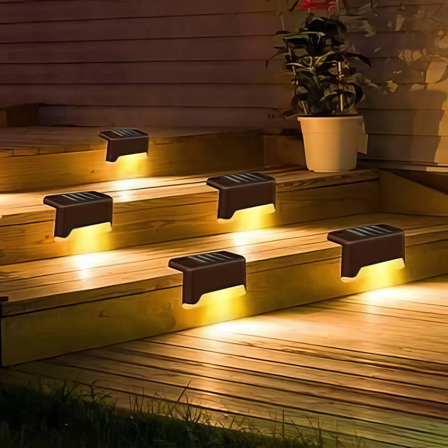 🌞 Solar Glow Deck Lights