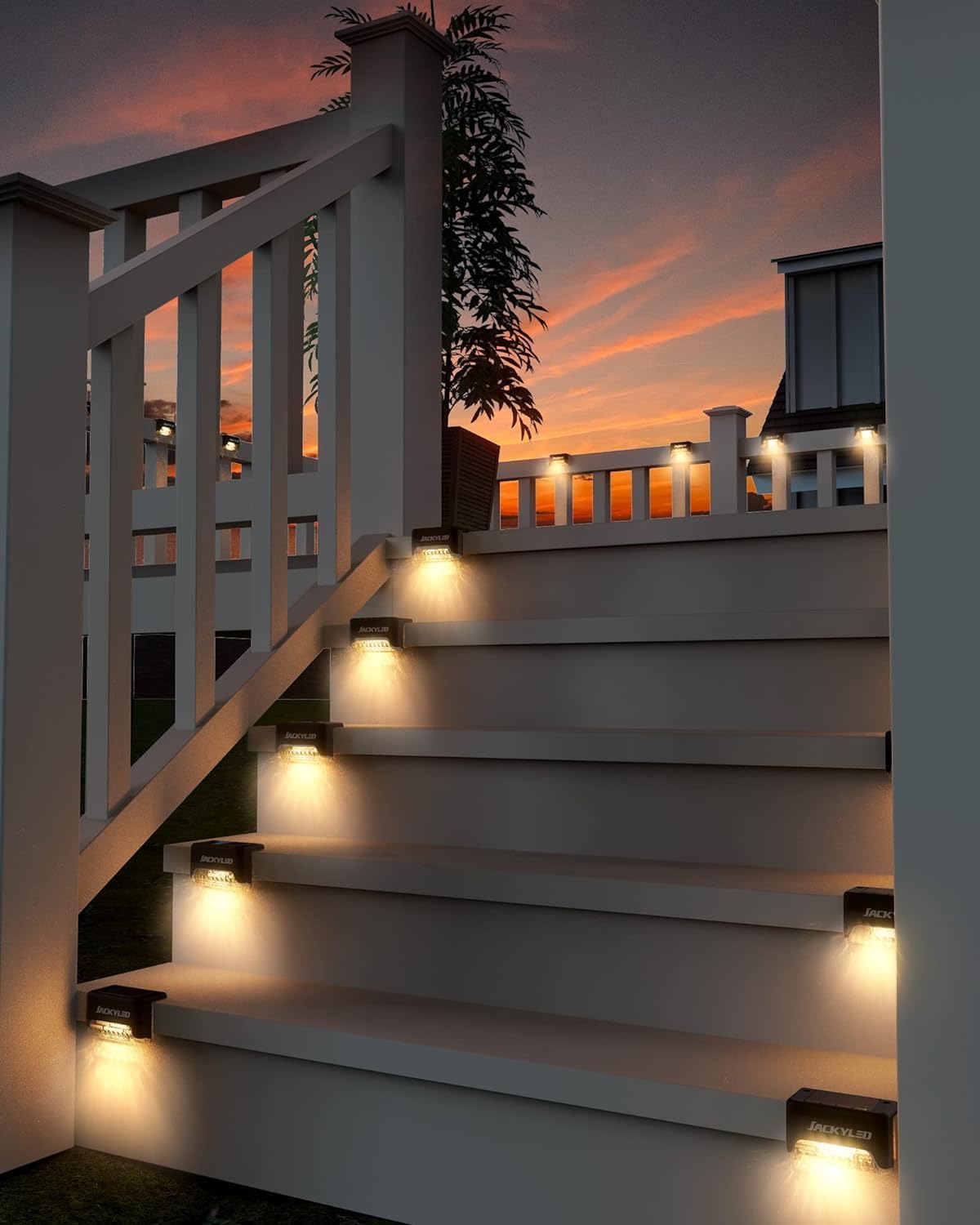 🌞 Solar Glow Deck Lights