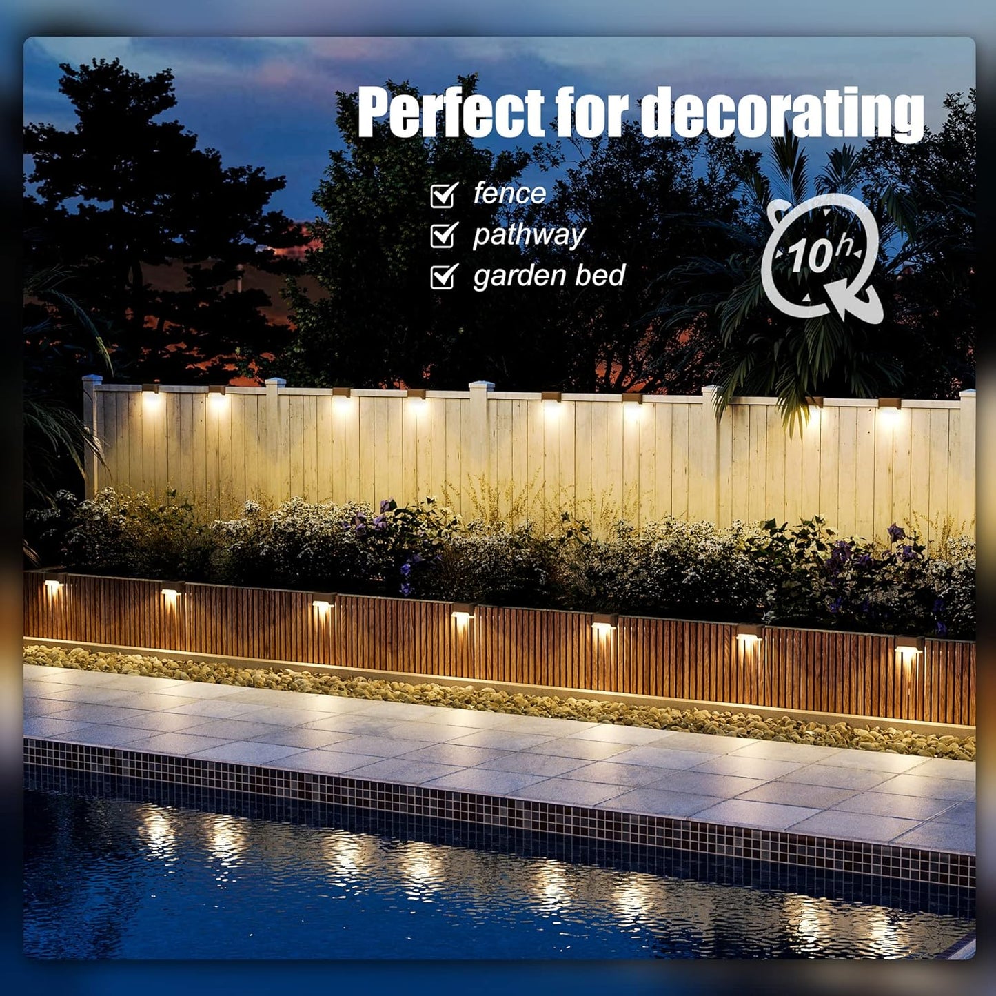 🌞 Solar Glow Deck Lights